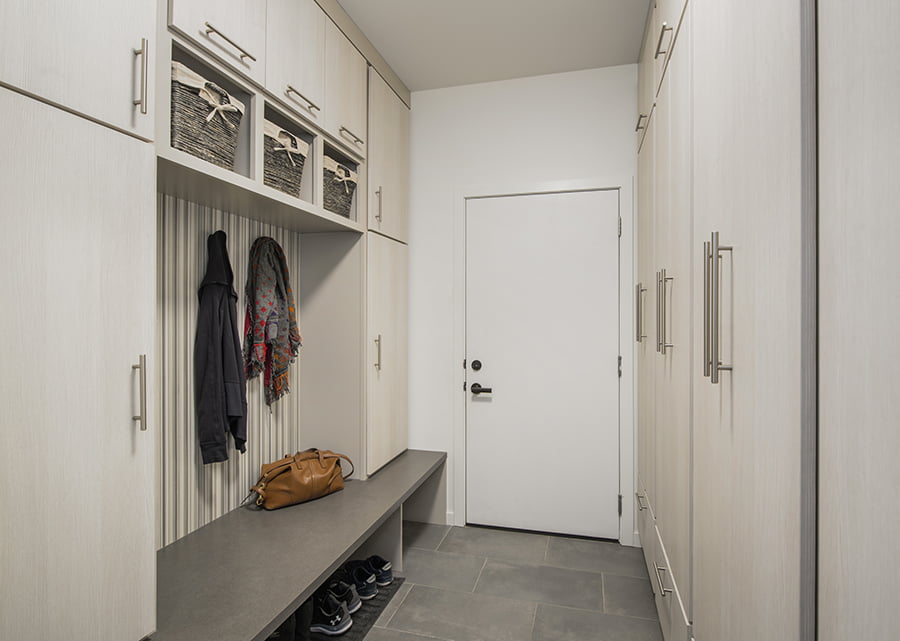 mudroom home renovation mudroom renovation with custom cabinets and bench seating