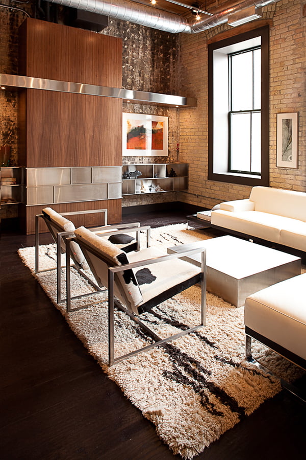 whole home renovation custom living room interior with cabinetry