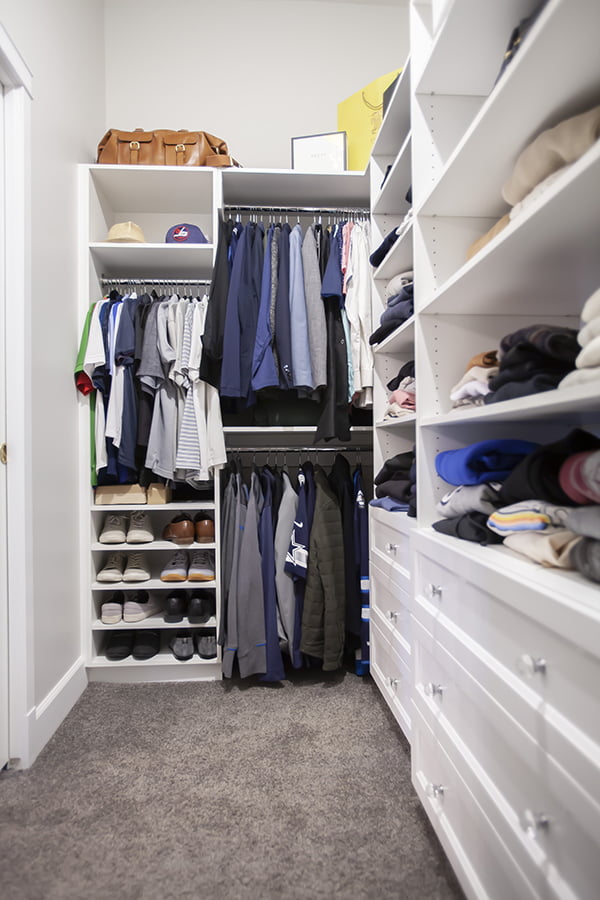 walk-in closet remodel closet remodel with built in cabinets