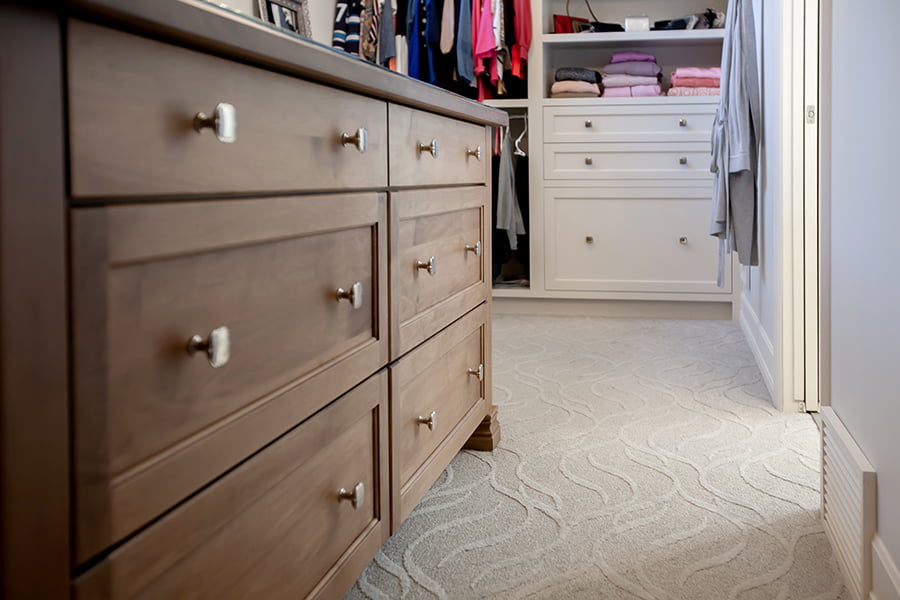 home renovation and custom cabinets custom primary bedroom walk-in closet