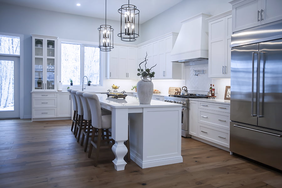 Open Concept Traditional Kitchen Design